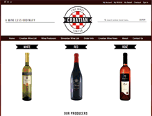 Tablet Screenshot of croatianfinewines.com